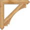 Ekena Millwork Imperial Arts and Crafts Rough Sawn Bracket w/ Offset Brace, Western Red Cedar, 8"W x 46"D x 46"H BKT0806X46X46IMP03RWR - alternate 3